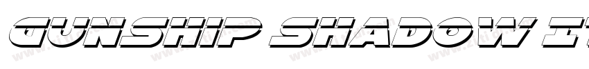 Gunship shadow Ital字体转换